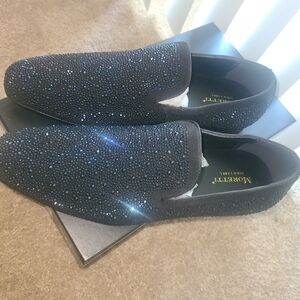 Blue/Black Sparkling Shoes